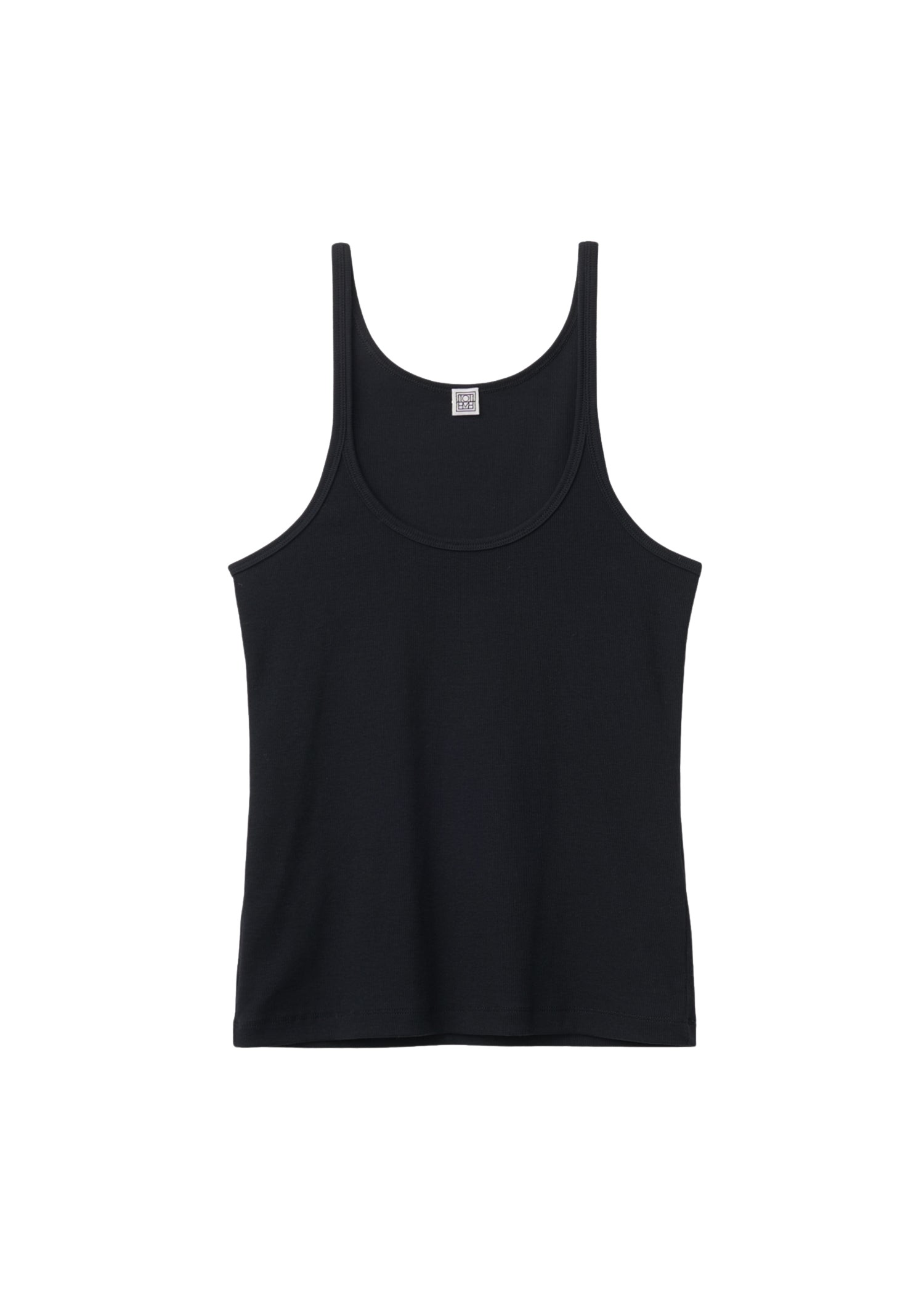 Toteme Scoop neck rib tank black Top