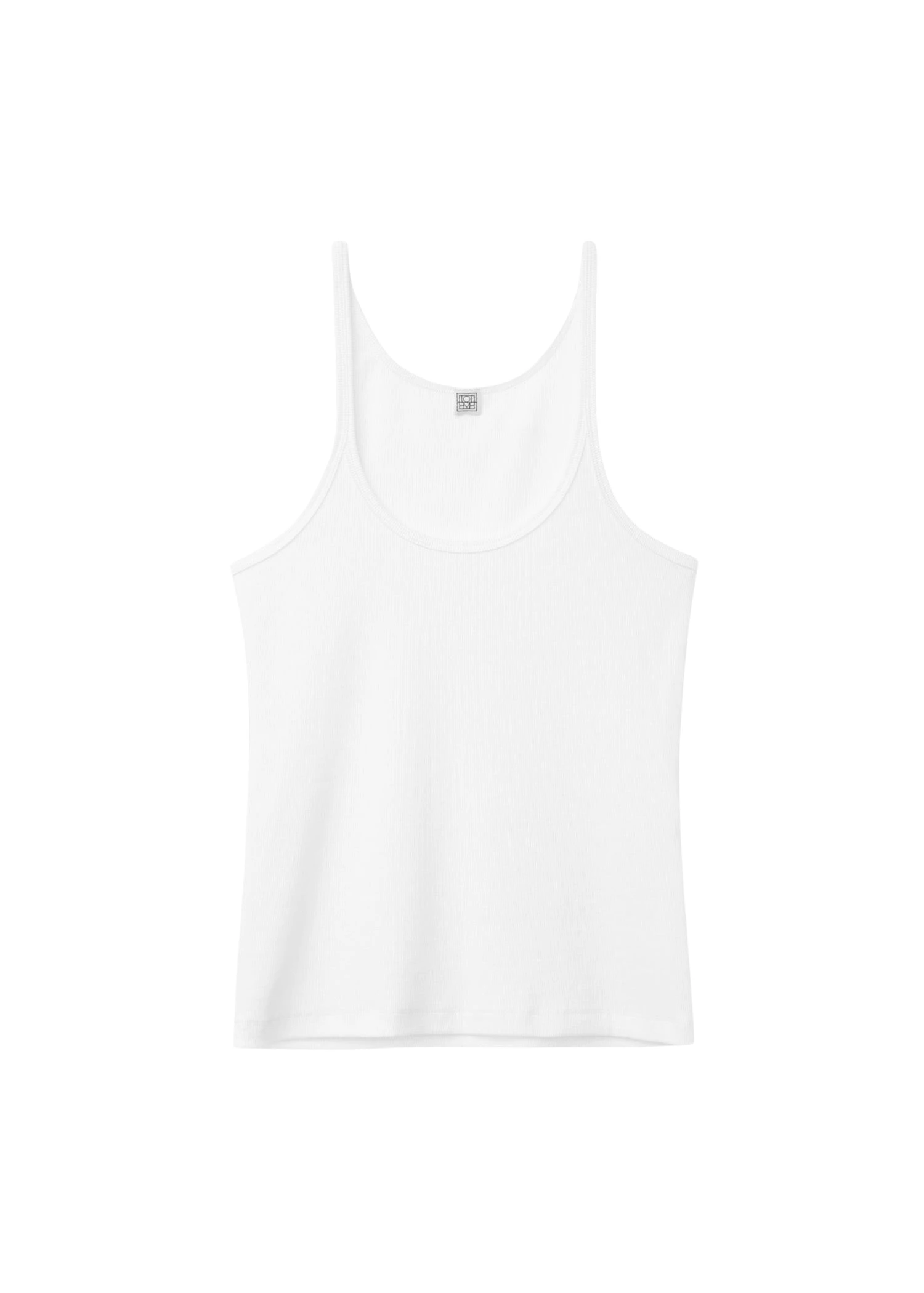 Toteme-Scoop-neck-rib-tank-white-521977_nobg Toteme Tops luxury Clothing from Luxury Handbags Marketplace