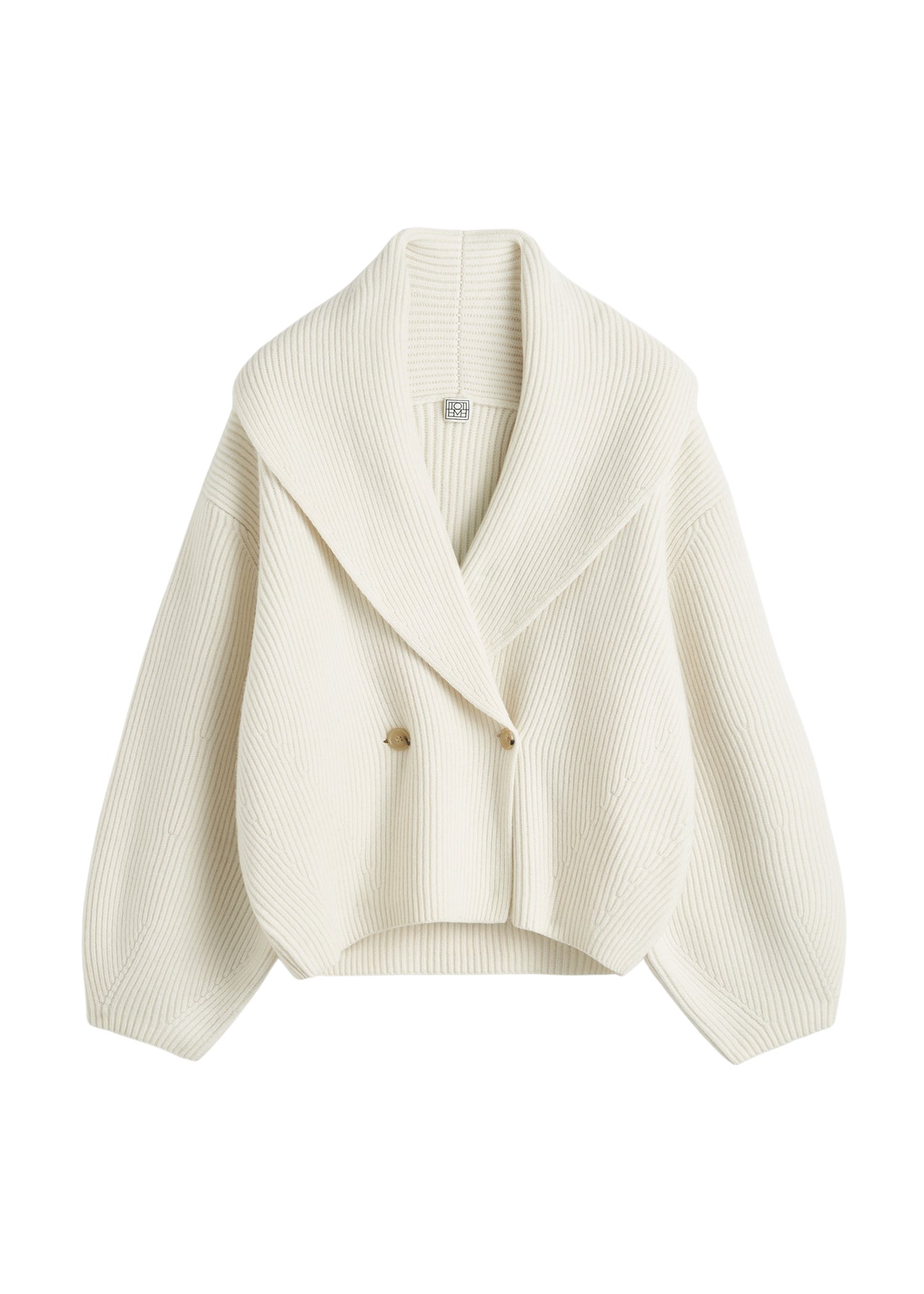 Toteme Shawl-lapel cardigan milk