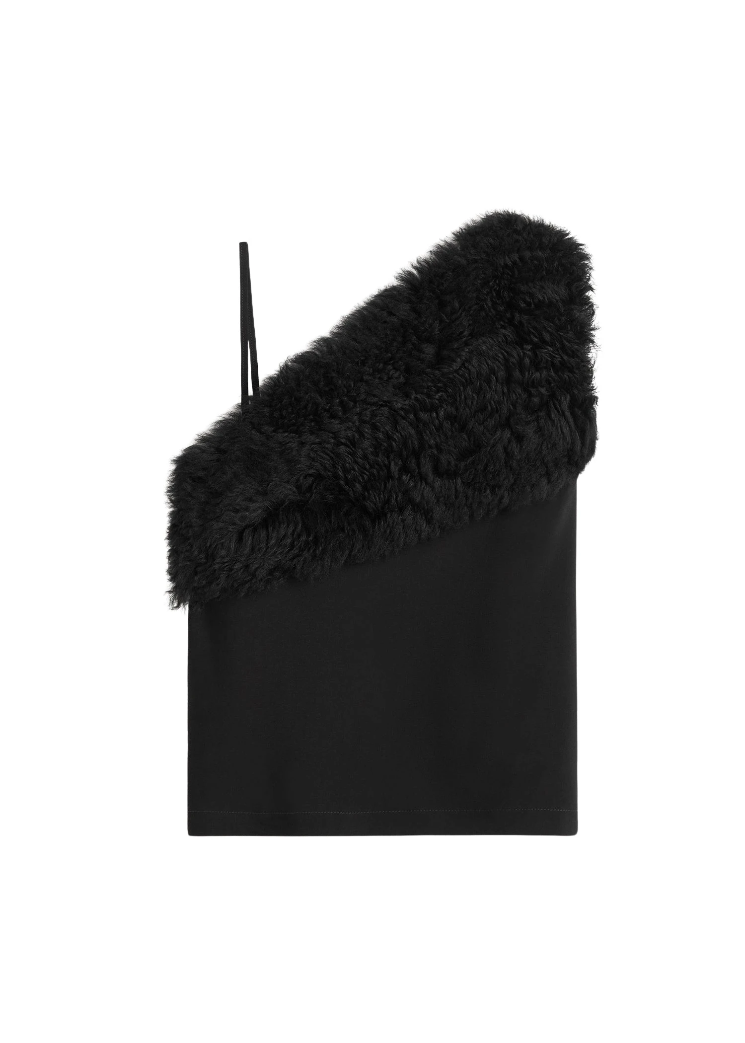 Toteme-Shearling-applique-top-black-540424_nobg Toteme Tops luxury Clothing from Luxury Handbags Marketplace