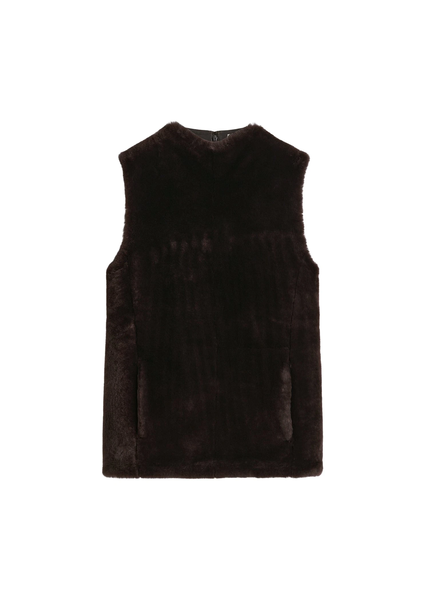 Toteme-Shearling-front-top-espresso-556270_nobg Toteme Tops luxury Clothing from Luxury Handbags Marketplace