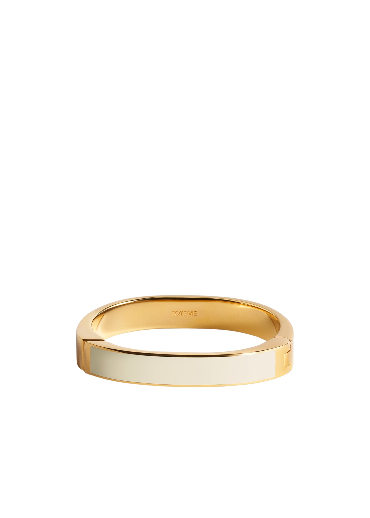 Toteme Signature bracelet ecru/gold
