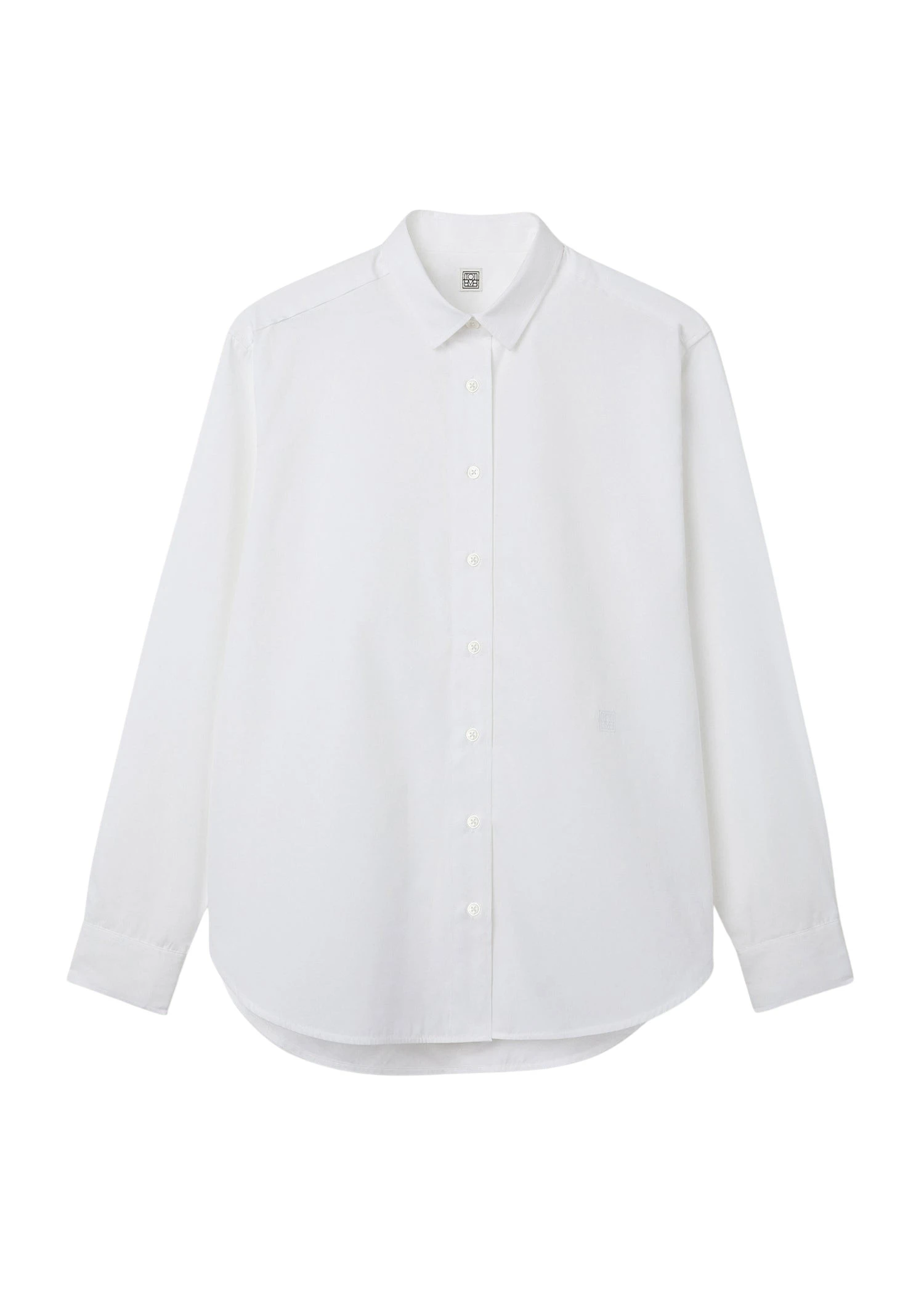Toteme-Signature-cotton-shirt-white-531278_nobg Toteme Tops luxury Clothing from Luxury Handbags Marketplace