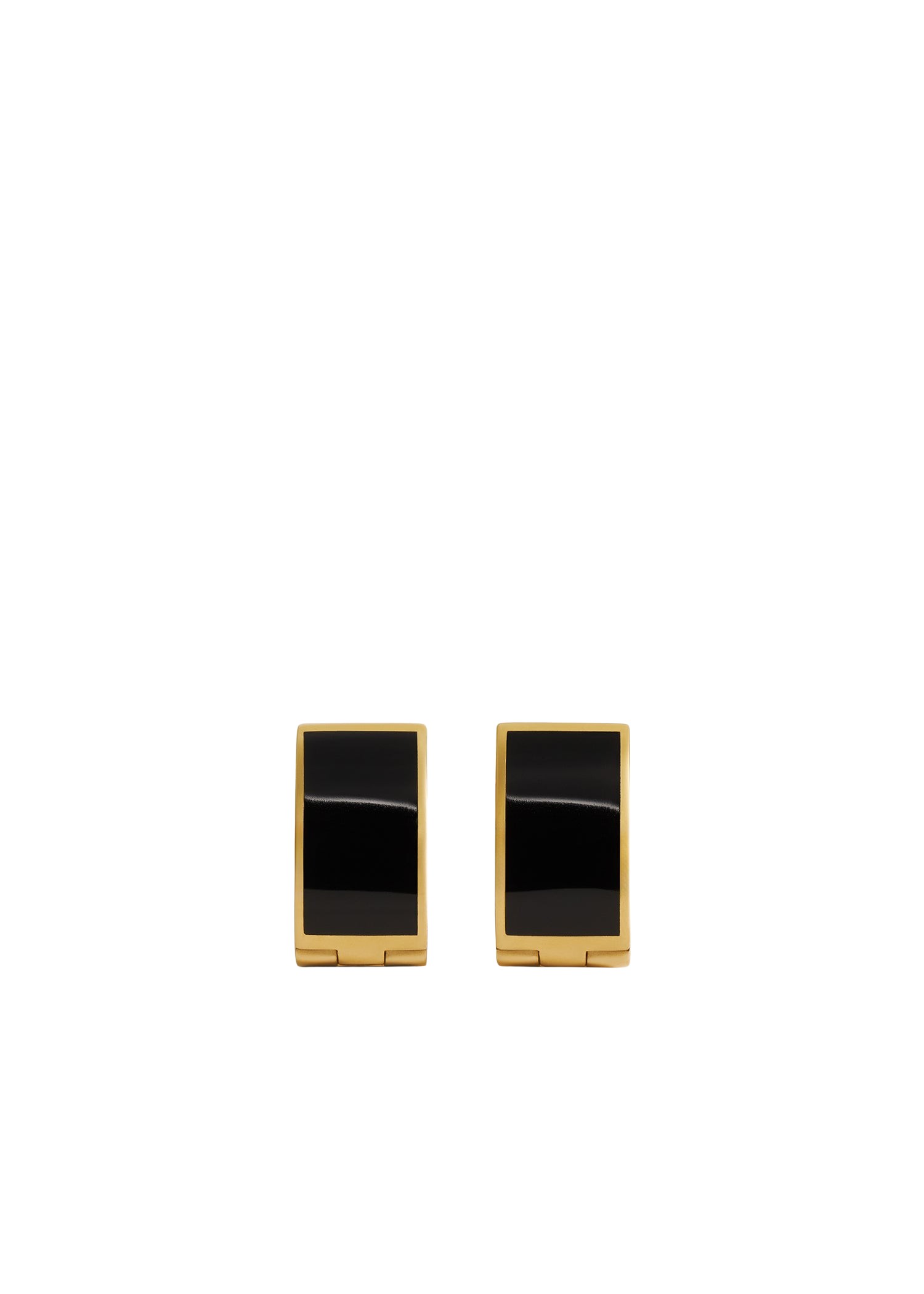 Toteme Signature hoops black/gold