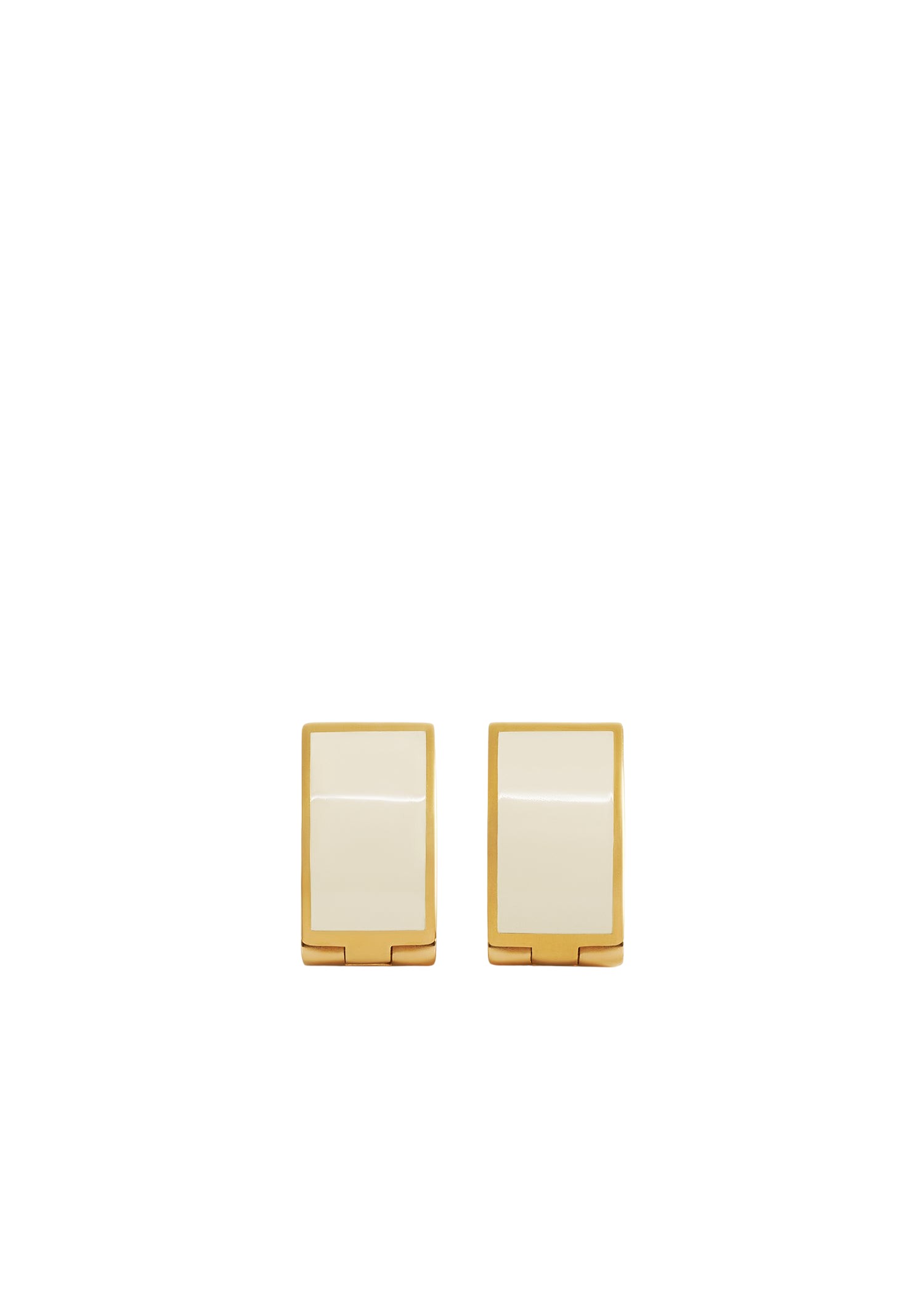 Toteme Signature hoops ecru/gold