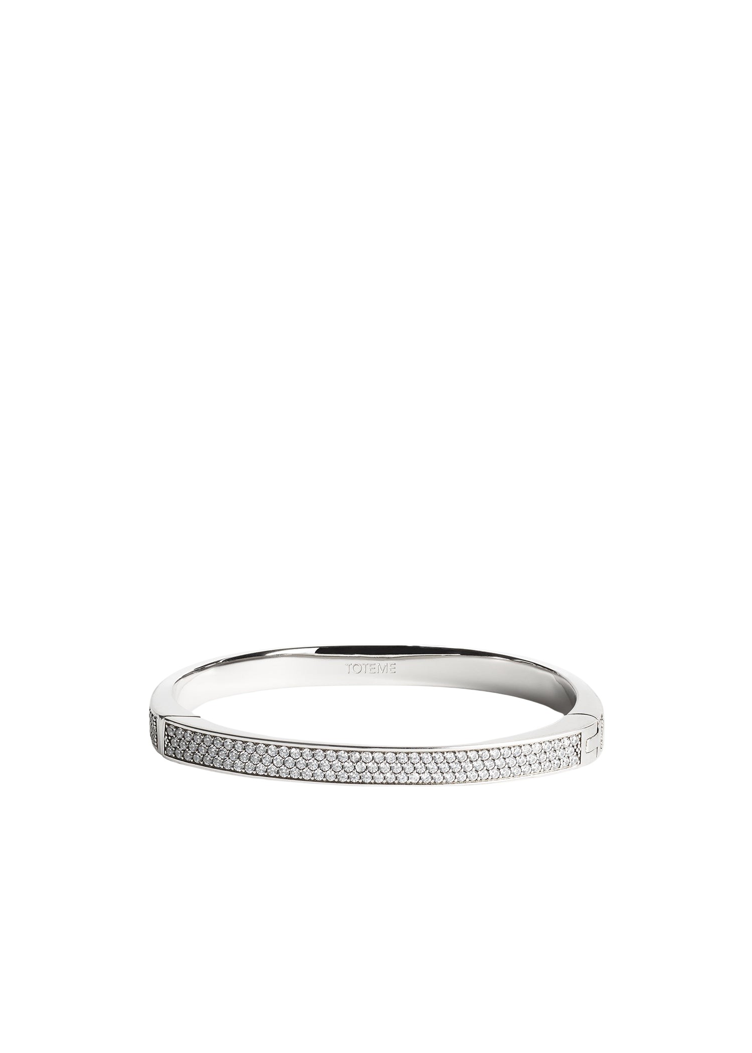 Toteme Signature pavé bracelet silver