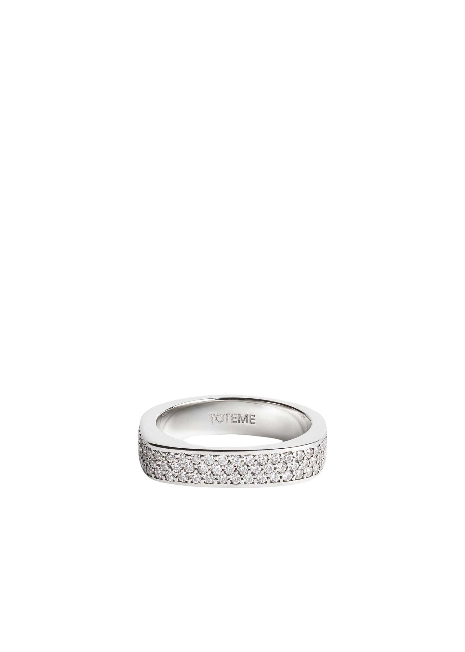 Toteme Signature pavé ring silver