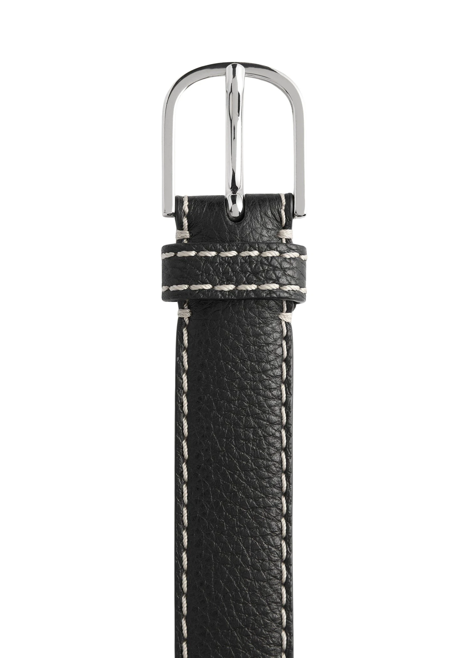 Toteme-Slim-grained-leather-trouser-belt-black-562522_nobg Toteme Pants luxury Clothing from Luxury Handbags Marketplace