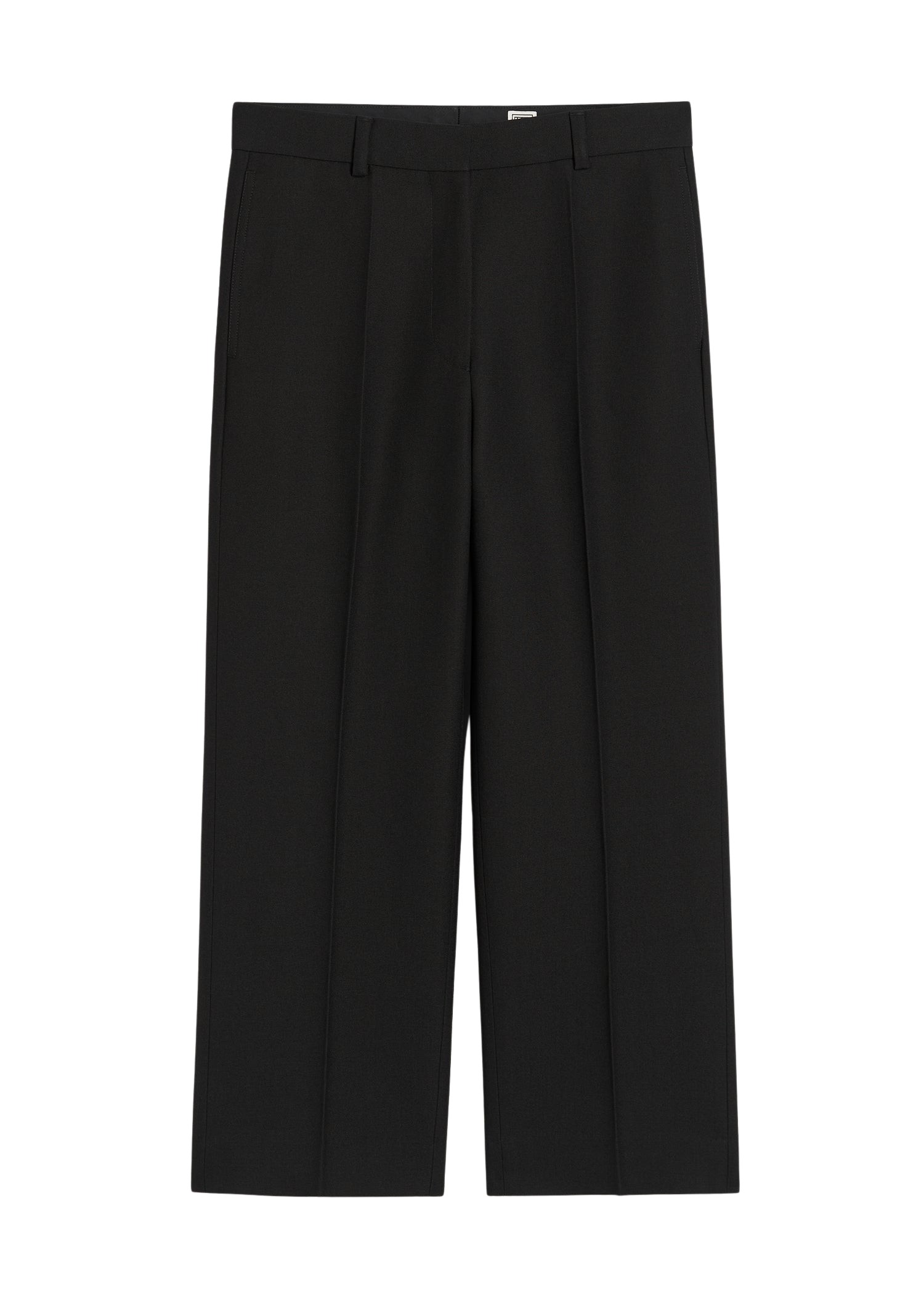 Toteme Straight cropped trousers black
