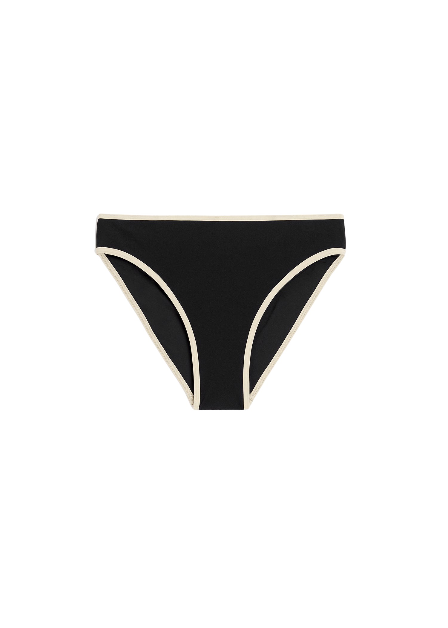 Toteme Stripe edge bikini bottoms black