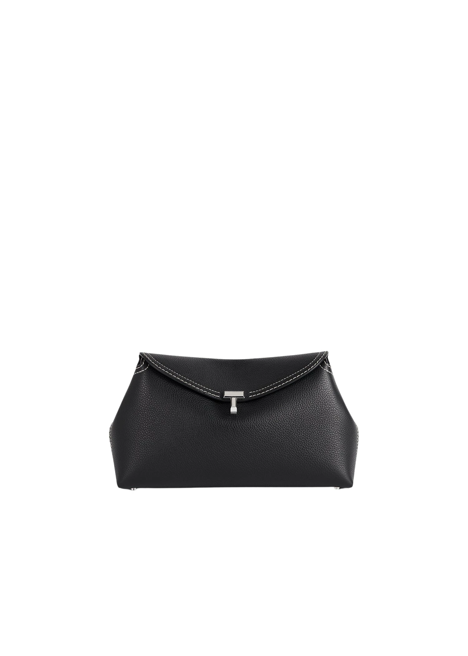 Toteme-T-Lock-grained-leather-clutch-black-540865_nobg Toteme Bags luxury Bags from Luxury Handbags Marketplace