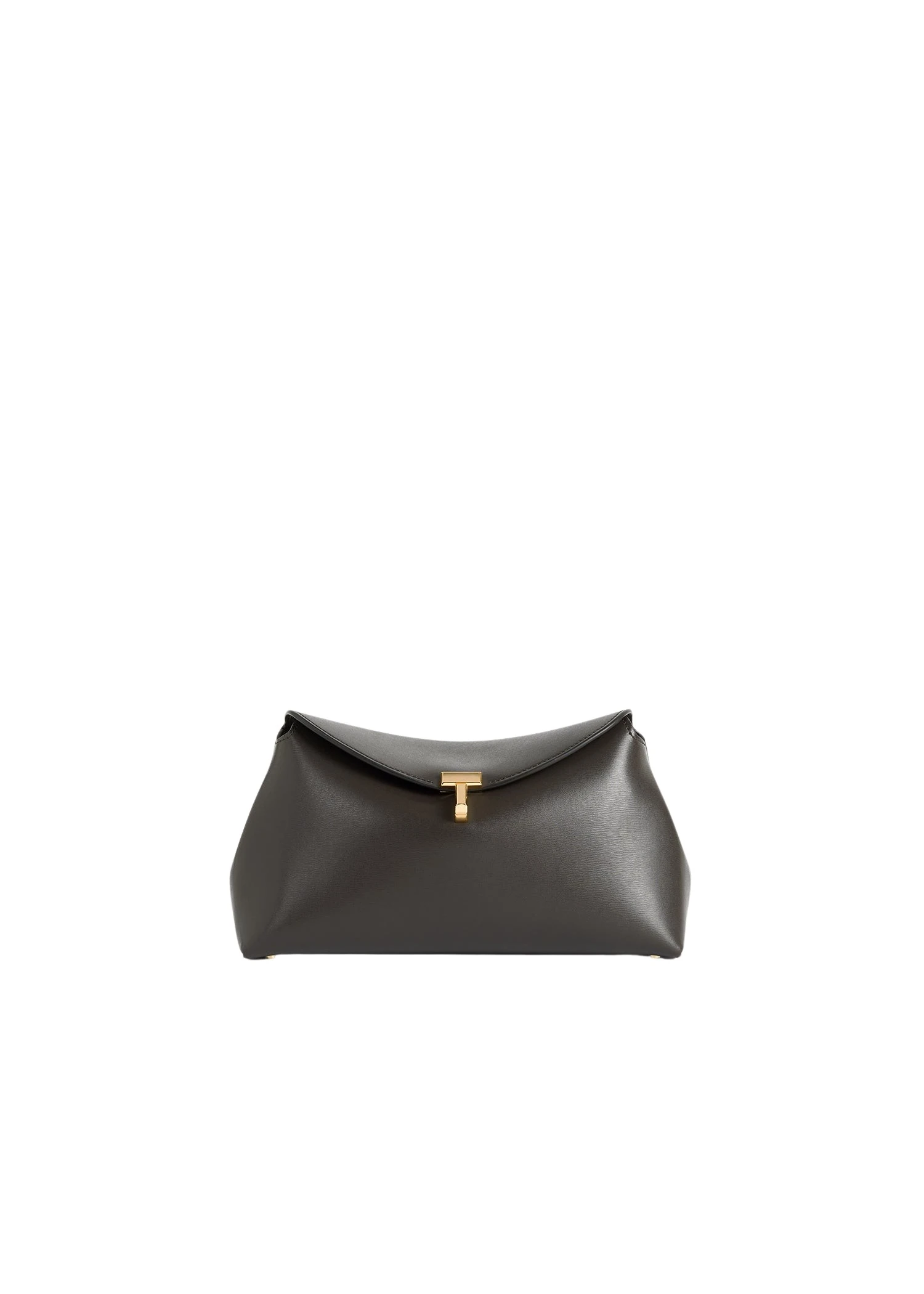 Toteme-T-Lock-leather-clutch-bark-536580_nobg Toteme Bags luxury Bags from Luxury Handbags Marketplace