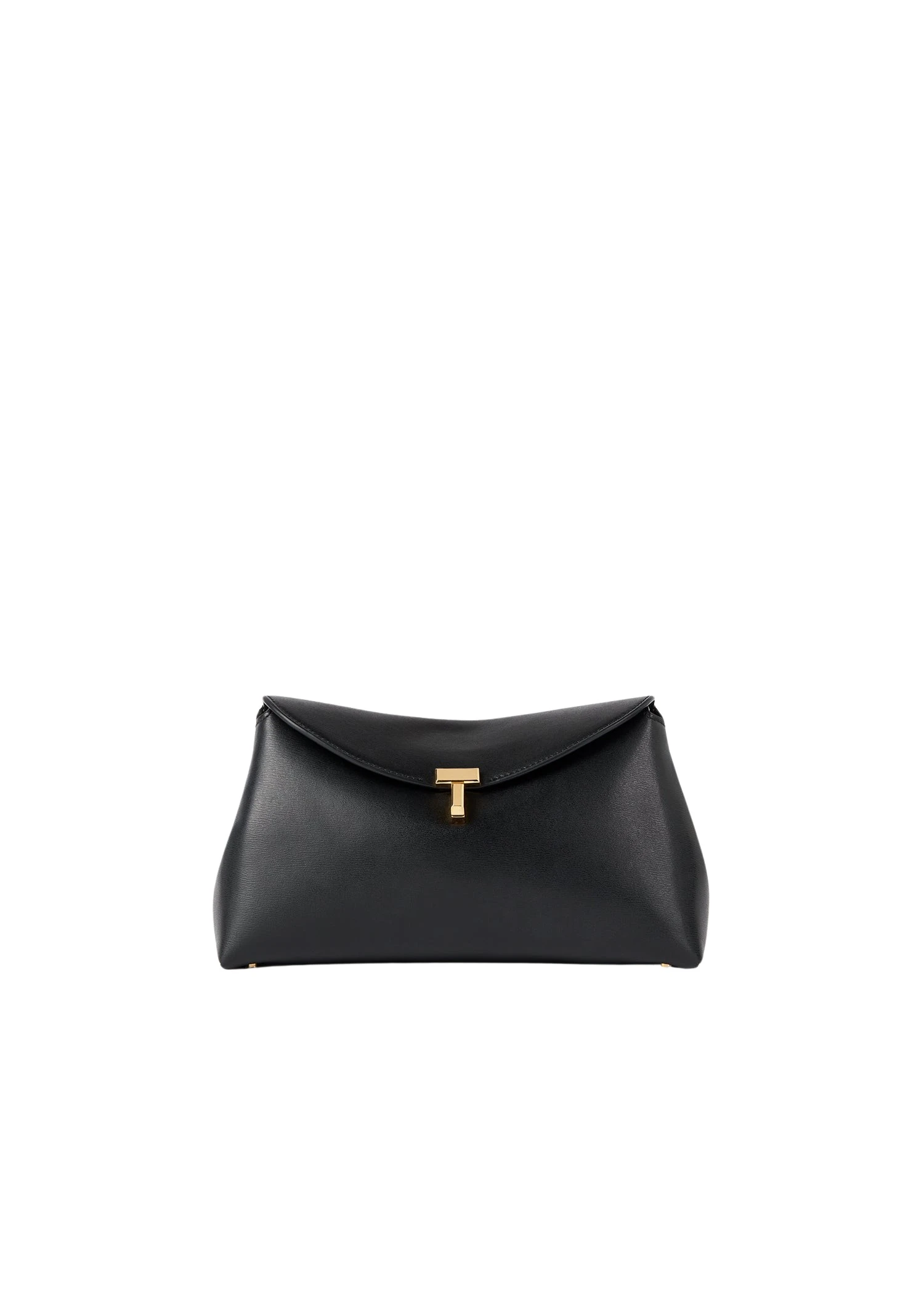 Toteme-T-Lock-leather-clutch-black-586886_nobg Toteme Bags luxury Bags from Luxury Handbags Marketplace