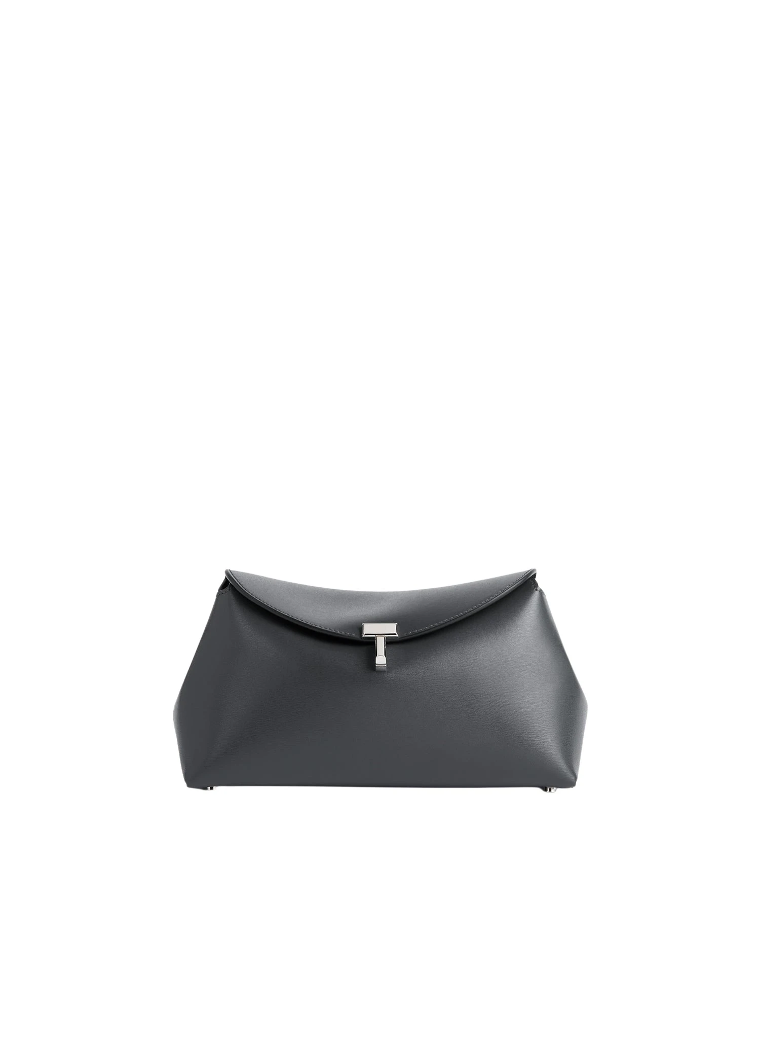 Toteme-T-Lock-leather-clutch-shark-596611_nobg Toteme Bags luxury Bags from Luxury Handbags Marketplace