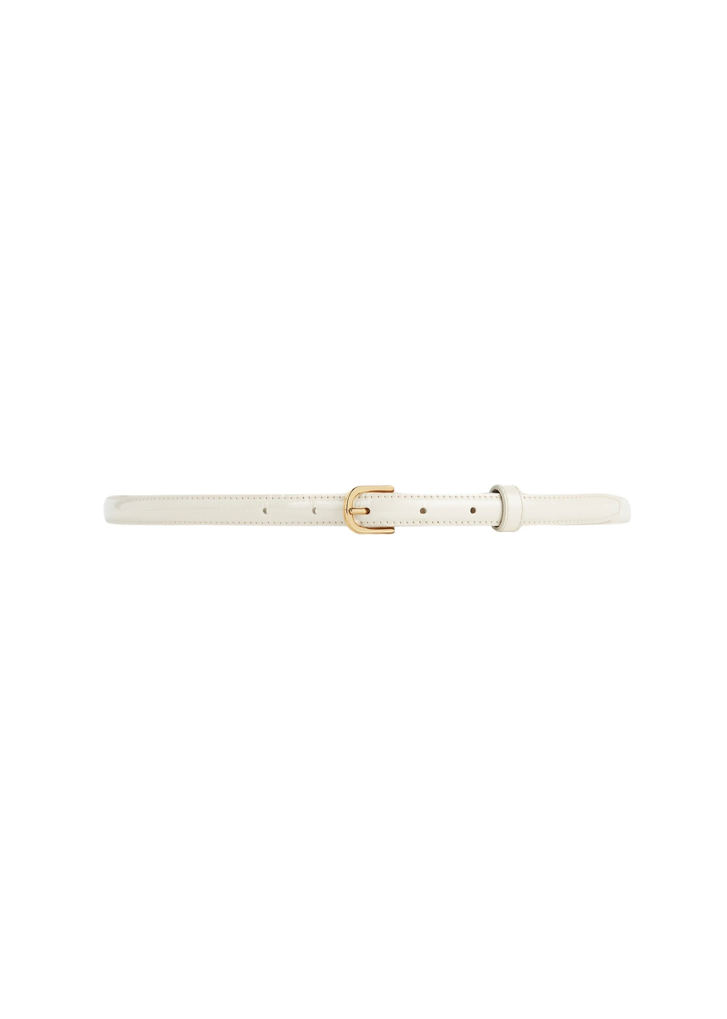 Toteme-Thin-patent-belt-bleached-sand-599176_nobg Toteme Accessories luxury Accessories from Luxury Handbags Marketplace