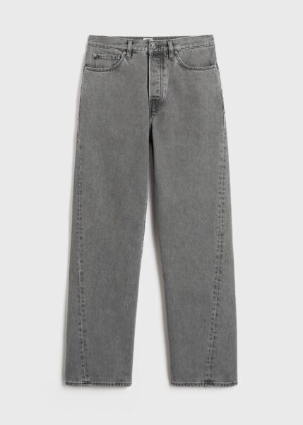 Toteme Twisted seam denim full length mid grey