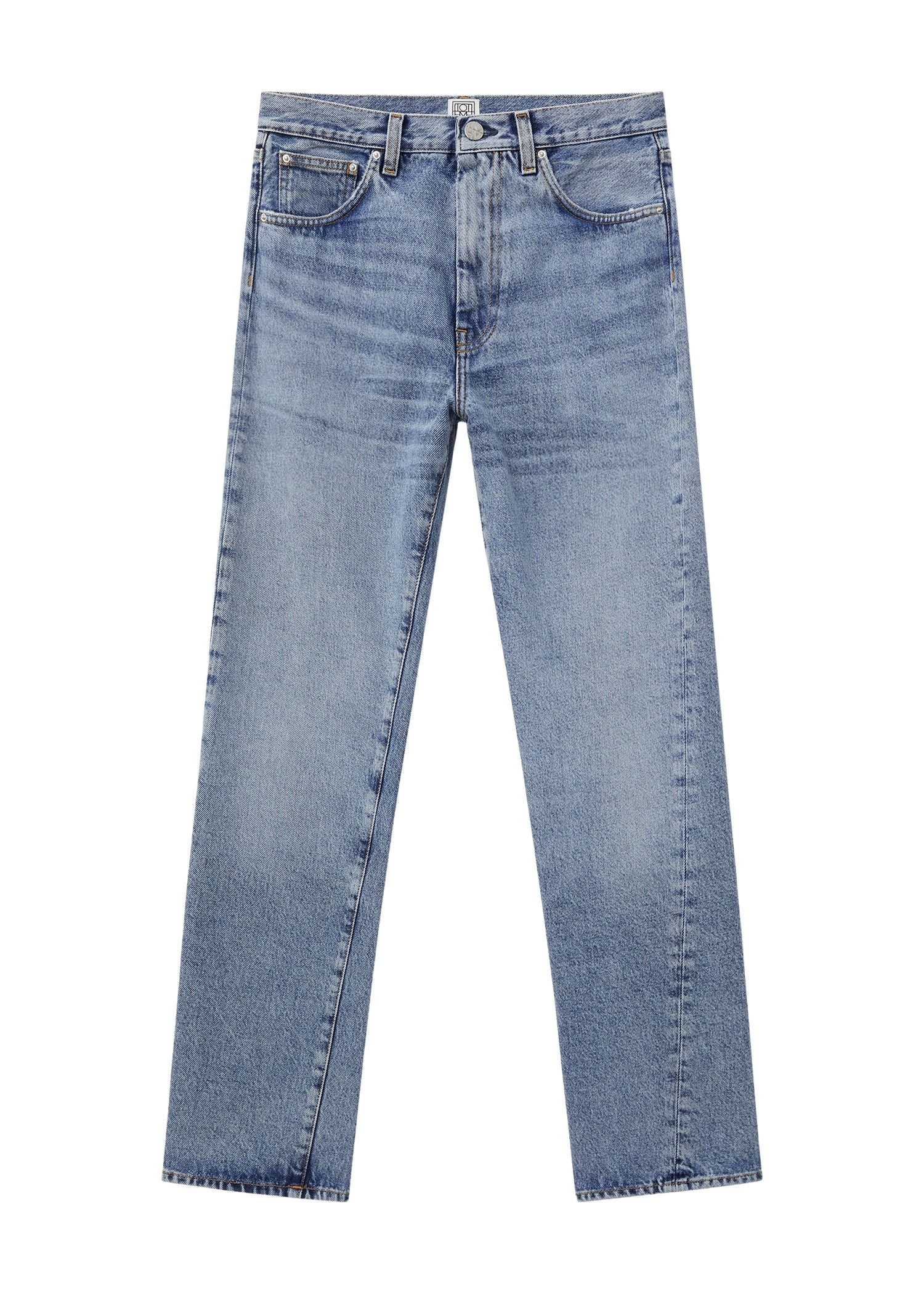 Toteme Twisted seam denim worn blue