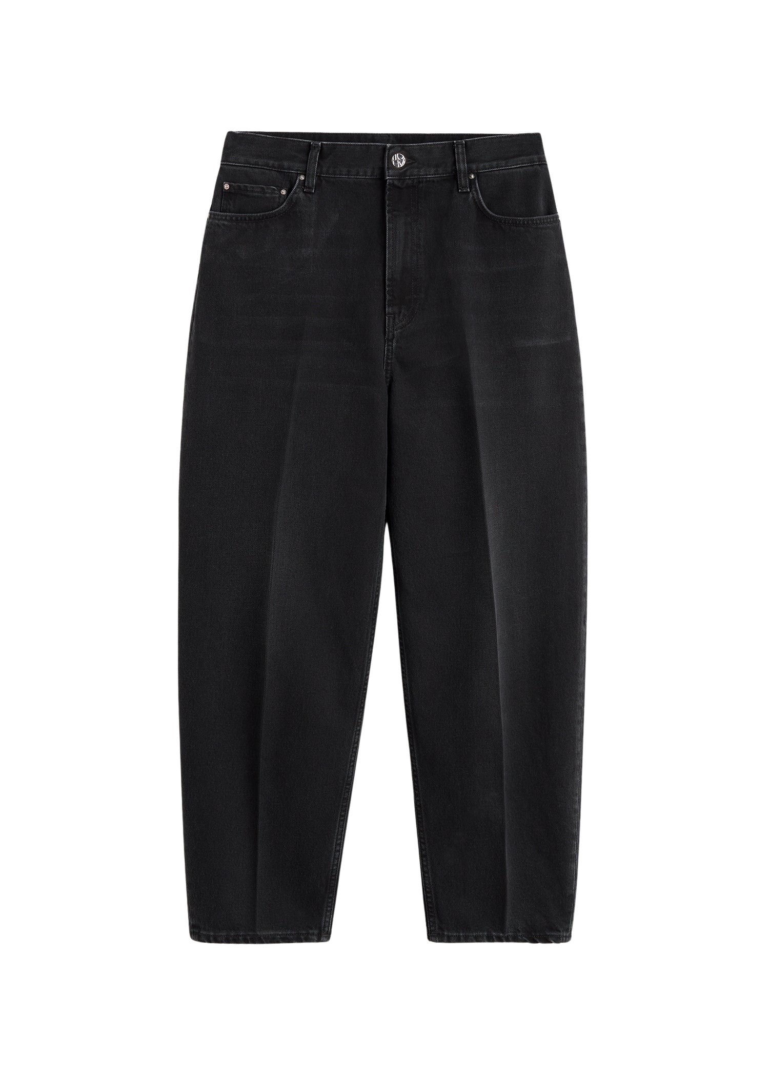 Toteme Wide tapered leg denim faded black