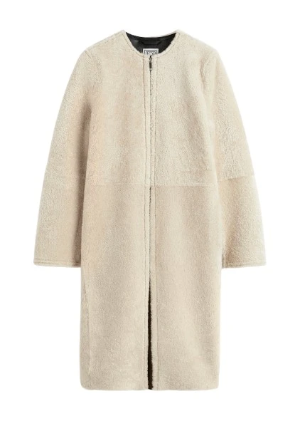 Toteme-Zipped-teddy-shearling-coat-cream-523521_nobg Toteme Coats luxury Clothing from Luxury Handbags Marketplace