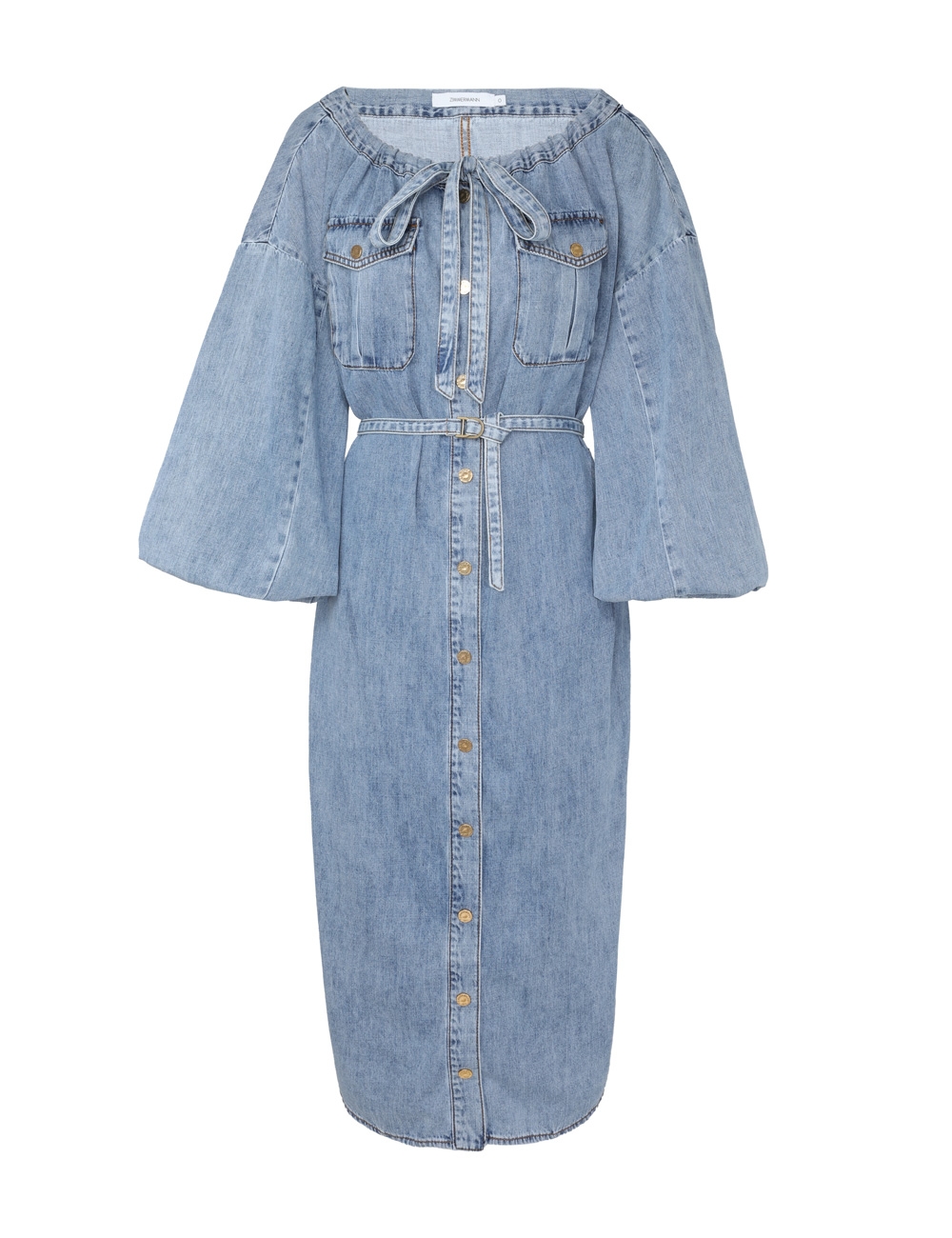 Zimmermann Denim Midi Tunic