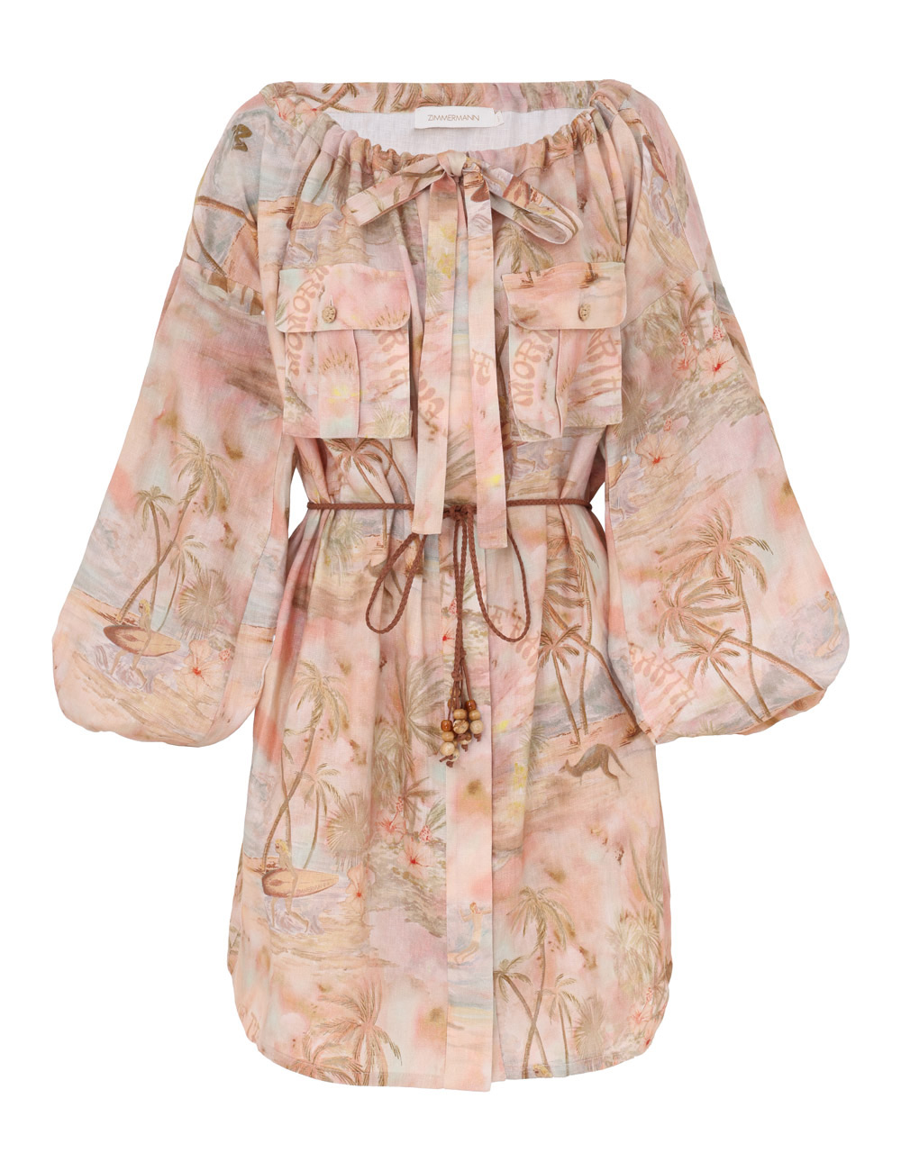 Zimmermann Illuminate Relaxed Mini Dress