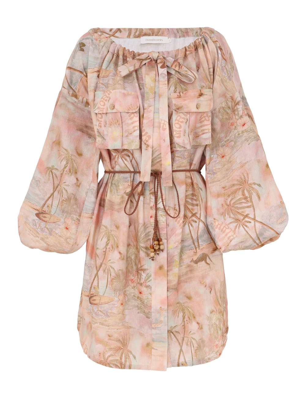 Zimmermann Illuminate Relaxed Mini Dress Zimmermann dress