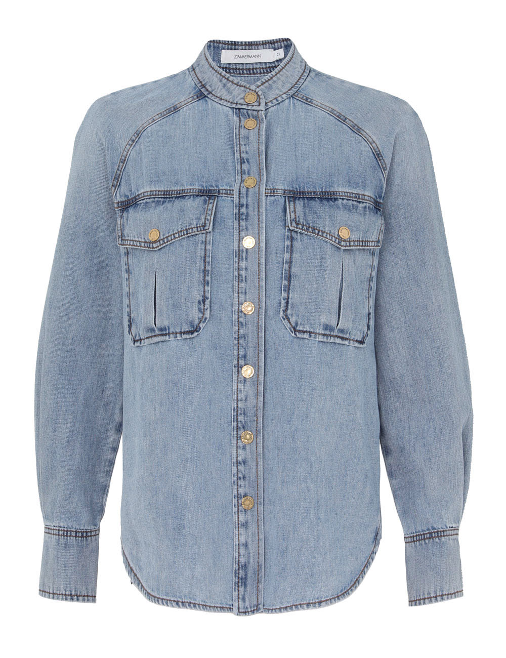 Zimmermann Illuminate Scoop Denim Shirt