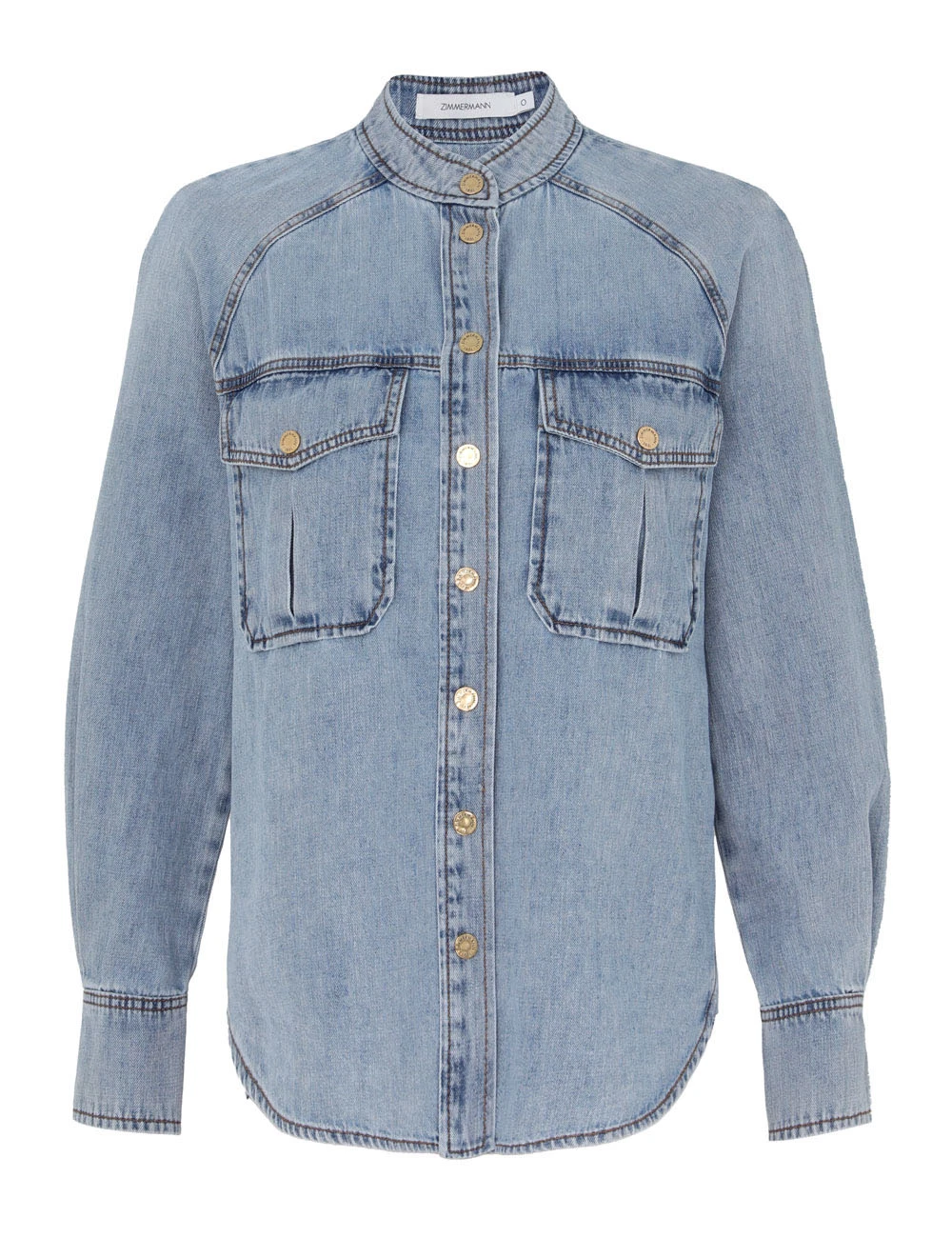 Zimmermann Illuminate Scoop Denim Shirt Zimmermann dress