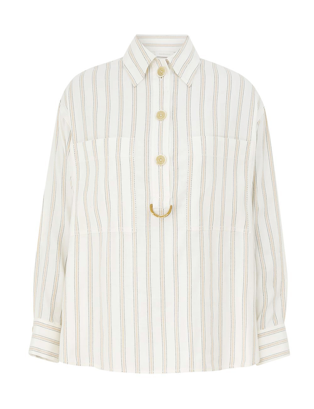 Zimmermann Illuminate Striped Shirt
