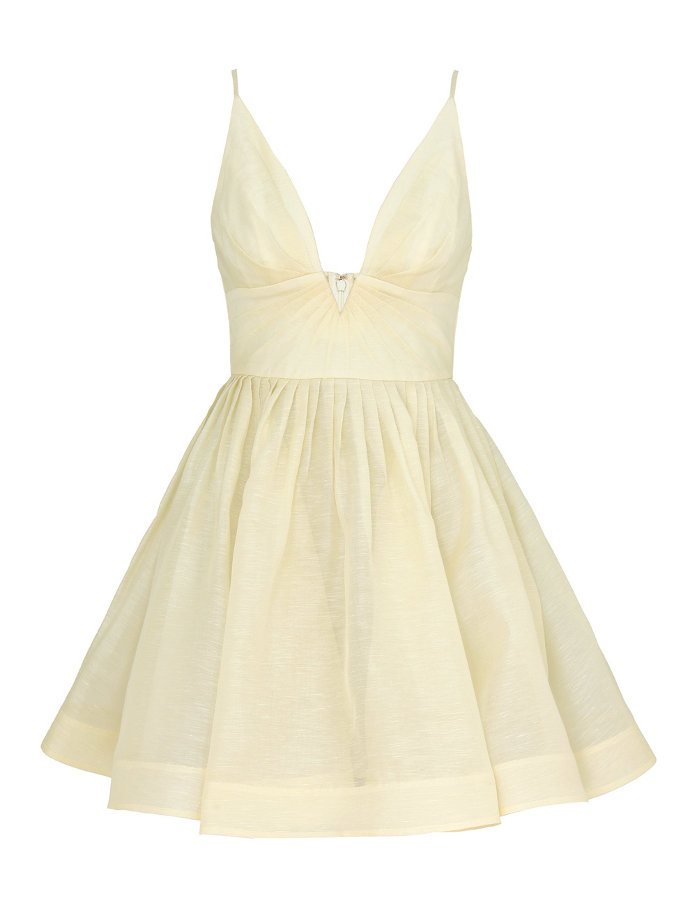 Zimmermann Illuminate V Neck Mini Dress