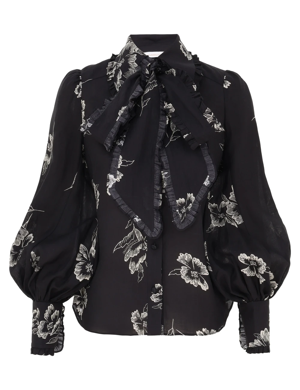 Zimmermann Ruffle Bow Shirt Zimmermann dress