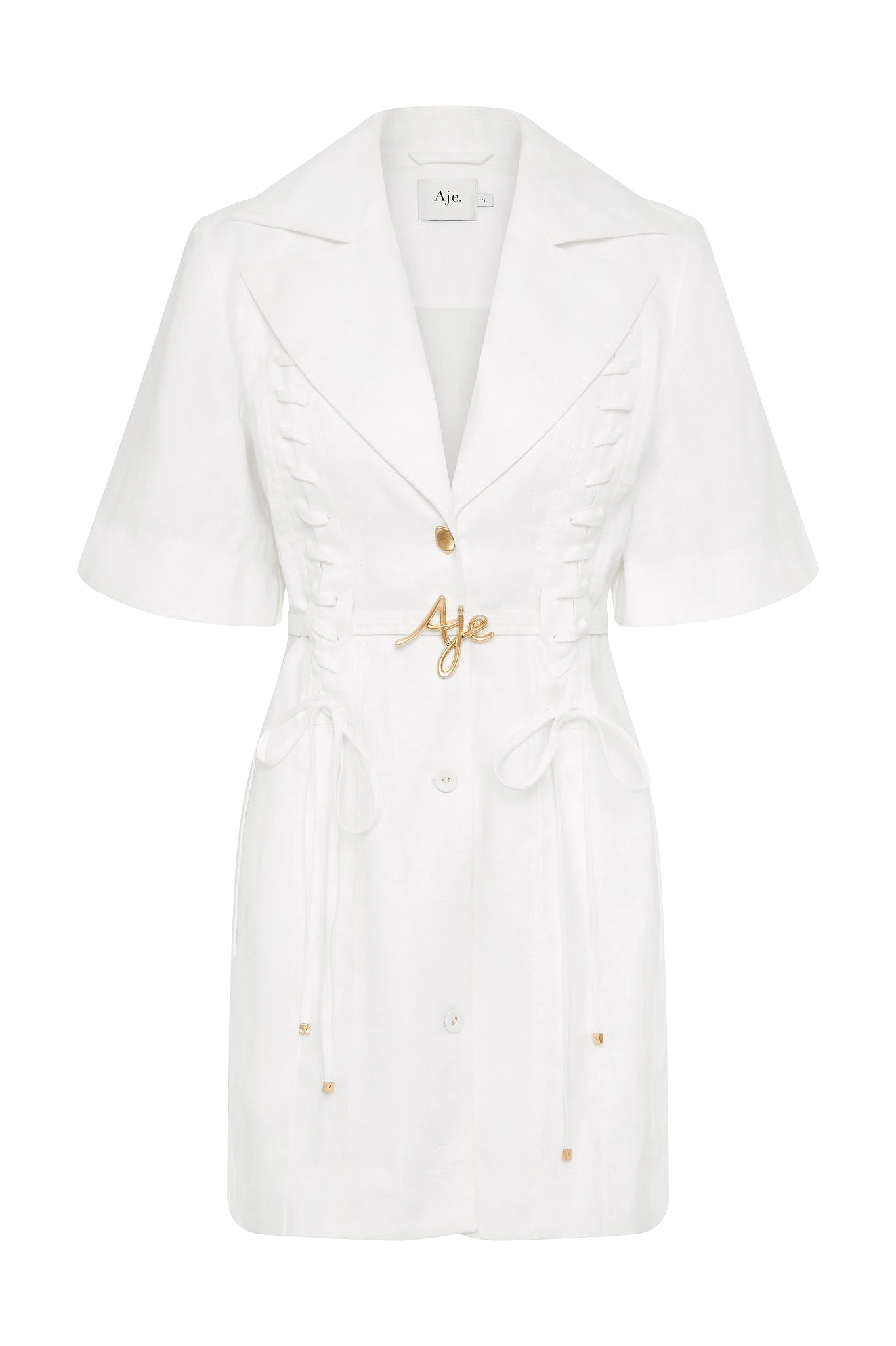 Aje-Ana-Mini-Dress Aje Ivory Dresses