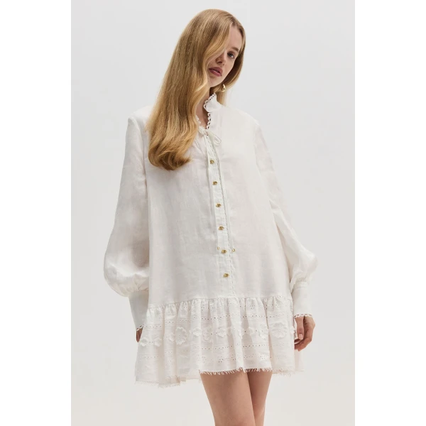 Cloud Embroidered Dress