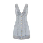 Aje-Coast-Denim-Mini-Dress Aje Blue Dresses
