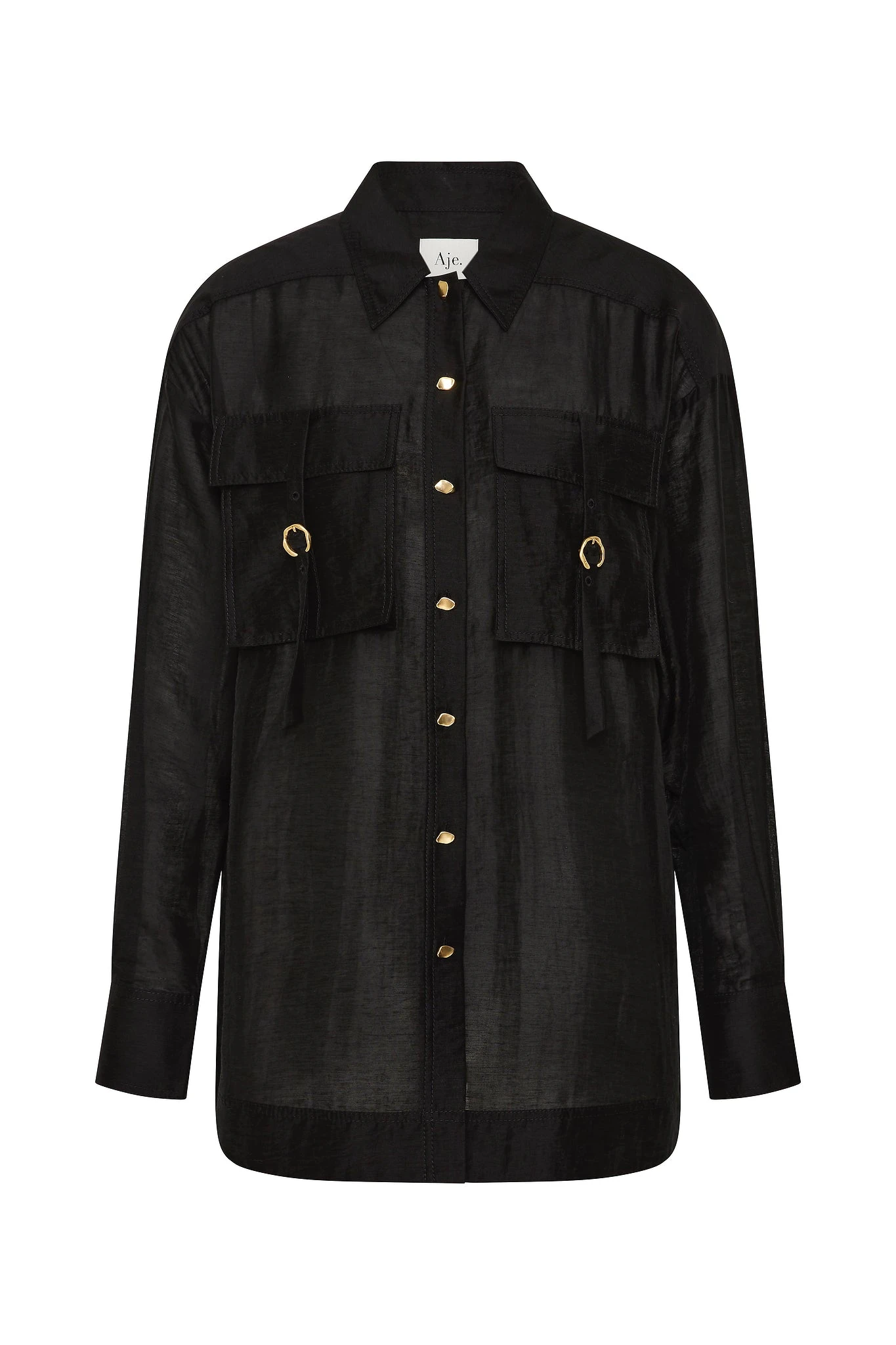 Aje-Nya-Utility-Shirt Aje Black Tops