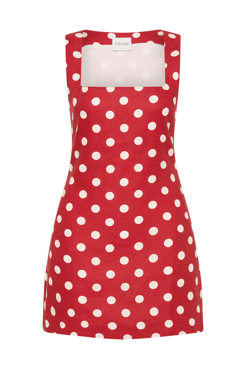 Posse The label Alice Mini Dress – Polka Dot