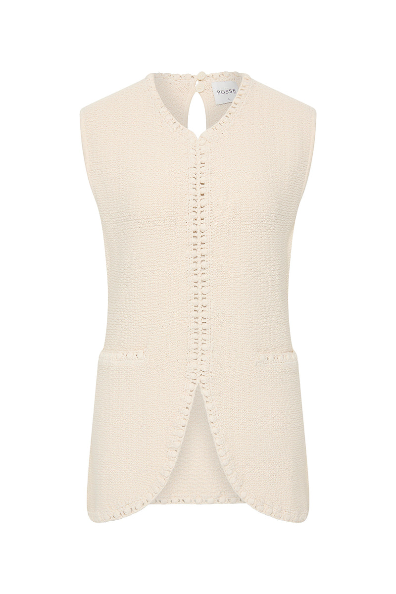 Posse The label Harlan Vest – Cream