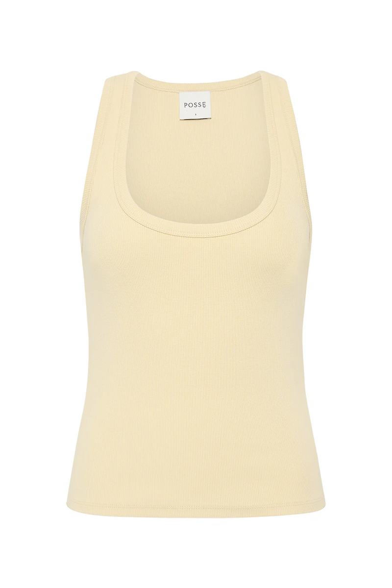Posse The label Lewis Singlet – Beige Top