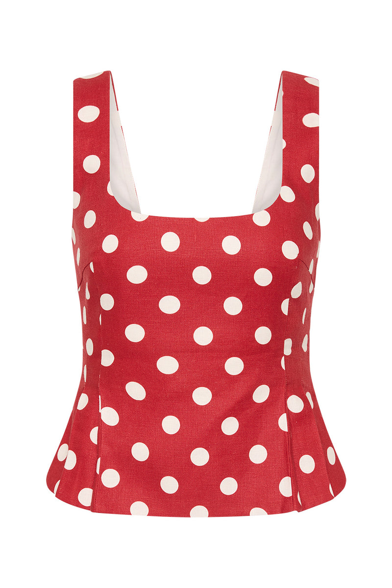 Posse The label Rosalie Top – Polka Dot