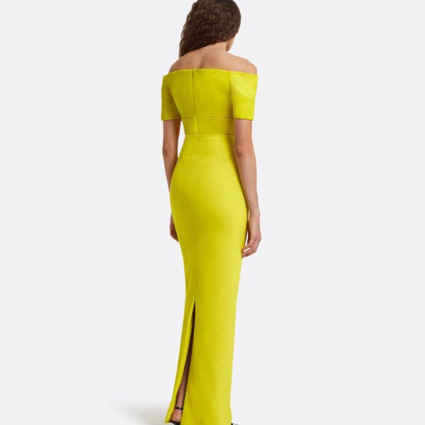 Safiyaa Abike Chartreuse Long Dress, view 3