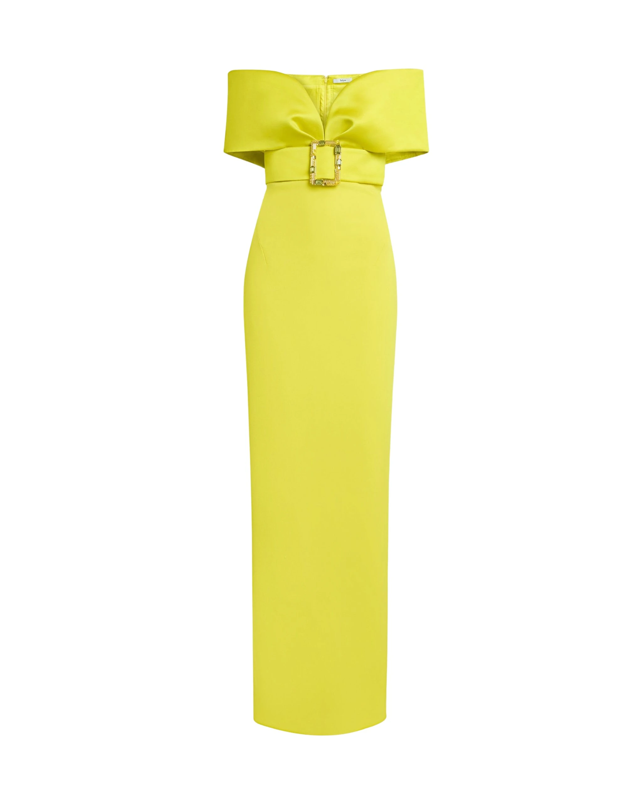 Safiyaa-Abike-Chartreuse-Long-Dress-scaled68359_nobg Safiyaa Clothing luxury Clothing from Luxury Handbags Marketplace