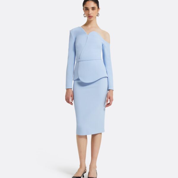 Safiyaa Adil Pale Blue Top, view 2