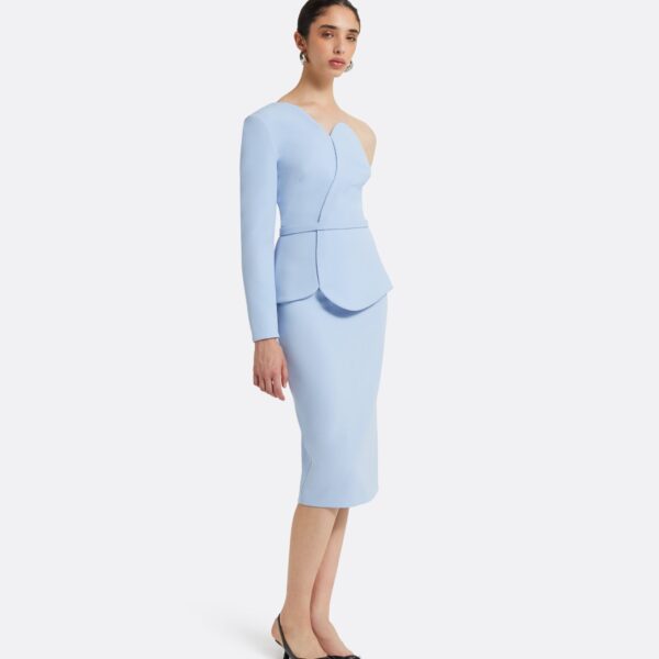 Safiyaa Adil Pale Blue Top, view 5
