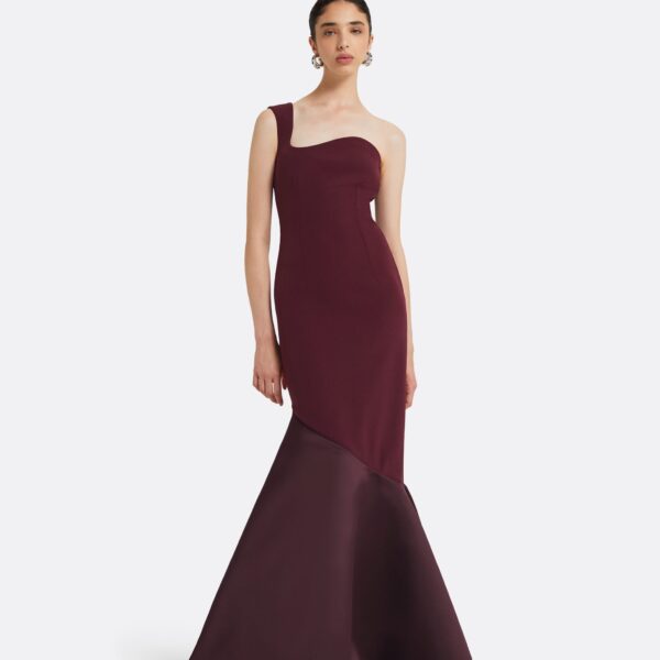 Safiyaa Banu Wine Long Dress, view 2