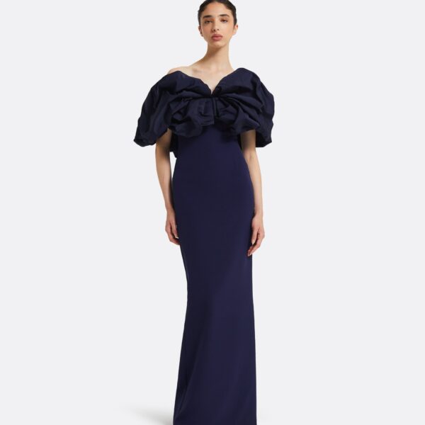 Safiyaa Billie Azurite Blue Long Dress, view 2