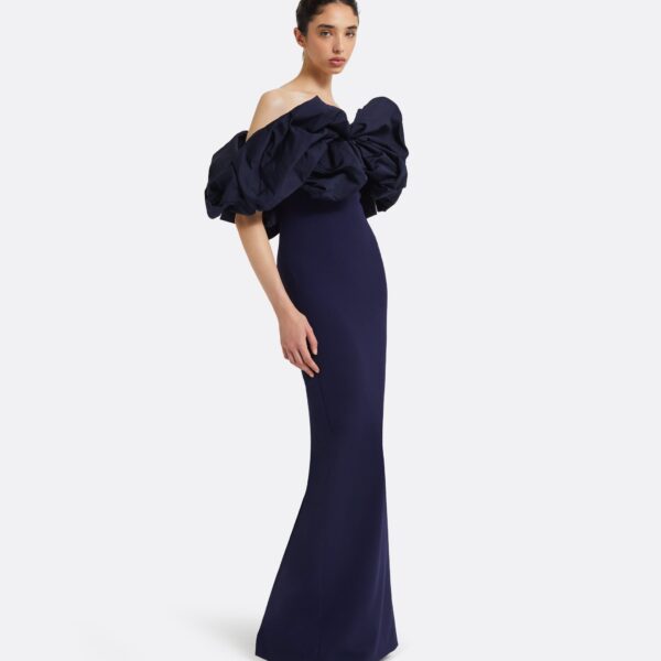 Safiyaa Billie Azurite Blue Long Dress, view 5