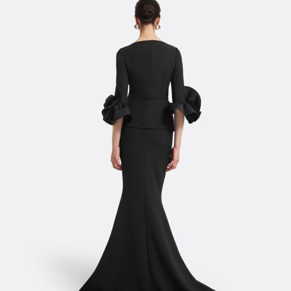 Safiyaa Clemence Black Long Dress, view 3