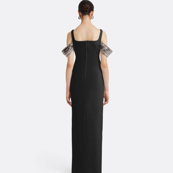 Safiyaa Dilek Black Long Dress, view 3