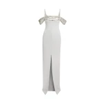 Safiyaa-Dilek-Stone-Grey-Long-Dress-scaled52738_nobg Safiyaa Clothing luxury Clothing from Luxury Handbags Marketplace