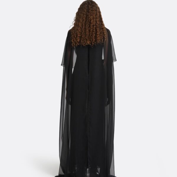 Safiyaa Halima Black Long Dress, view 3